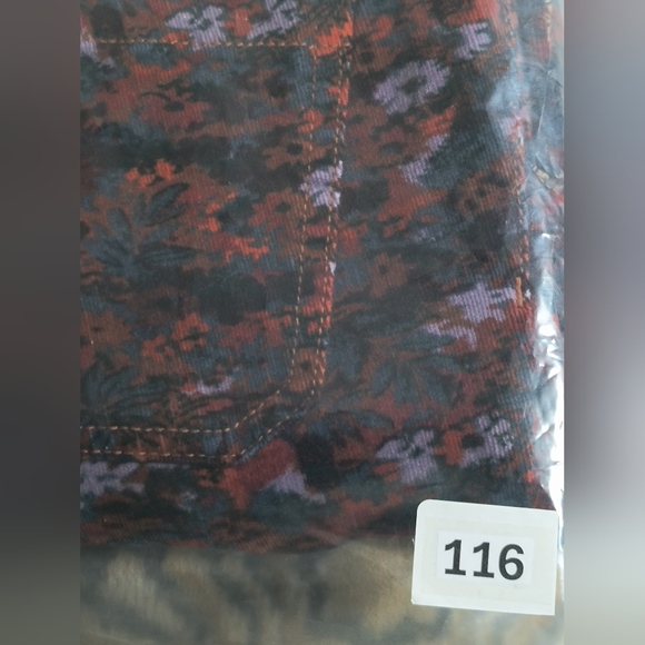 Anthropologie Pilcro & The Letterpress Corduroy Floral Jeans Women's - Picture 13 of 13